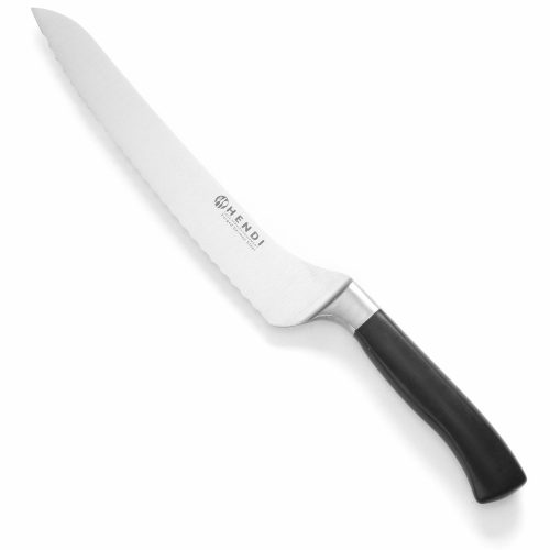 HENDI 844281 Profi kenyérvágó kés, sülyesztett pengés, 215/340mm, német rozsdamentes acélból