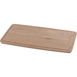 HENDI 505205 Vágódeszka, tömör bükkfa kivitel, peremmel