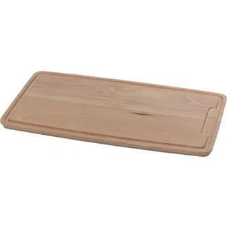 HENDI 505205 Vágódeszka, tömör bükkfa kivitel, peremmel