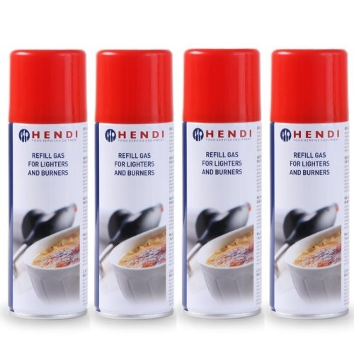 HENDI 199046 Gáztöltő palack, 4db-os csomag, 4x200ml