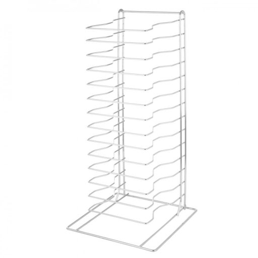 HENDI 810361 Állvány serpenyőkhőz, pizzasütő tepsikhez és pizzarácsokhoz, 14 szintes