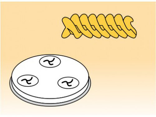 Tésztanyomó feltét VW700 tésztakészítőhöz "FUSILLI" – EPL DYE_VW700_FUSILLI