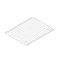 TECNOEKA KG 7 Krómozott acél sütőrács, 434x340mm