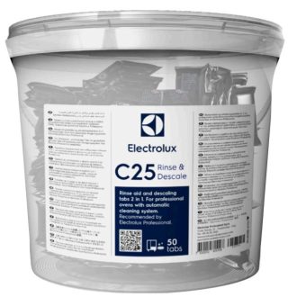   C25 Öblítő és vízkőtelenítő tabletta SkyLine sütőkhöz, 50db-os kiszerelés – ELECTROLUX PROFESSIONAL 0S2394
