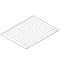 TECNOEKA KG 7 X Rozsdamentes acél sütőrács, 434x340mm