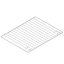 TECNOEKA KG 7 X Rozsdamentes acél sütőrács, 434x340mm