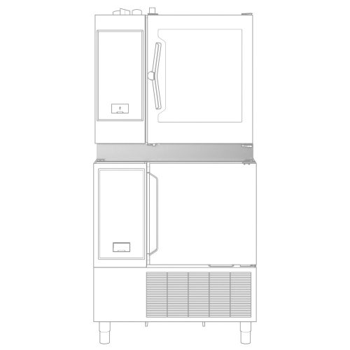 Összeépítő egységcsomag sütő + Chill-S sokkoló hűtőhöz – ELECTROLUX PROFESSIONAL 880565