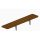 Lehajtható fa polc (tálcacsúszda) 1 oldalra, Metalcarrelli 2xGN1/1 méretű önkiszolgáló berendezésekhez – METALCARRELLI A122W