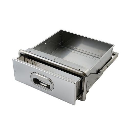 PRI3074 Beépíthető rozsdamentes zaccfiók, leütő rúddal