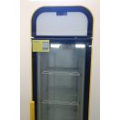(SE)FC-LD42 Üvegajtós függőleges palackhűtő szekrény keskeny kivitel, ventilációs hűtéssel, 181 literes, ESZTÉTIKAI HIBÁS!