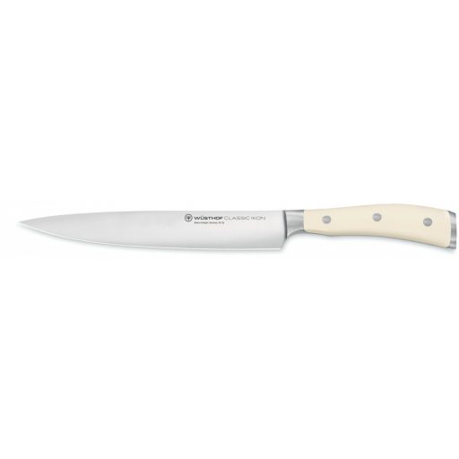 Wüsthof Classic Ikon Creme Szeletelőkés sima élű 20 cm-es pengével, krémszínű markolattal, díszdobozban