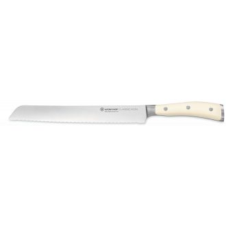   Wüsthof Classic Ikon Creme Kenyérkés fogazott élű 23 cm-es pengével, krémszínű markolattal, dobozos csomagolásban