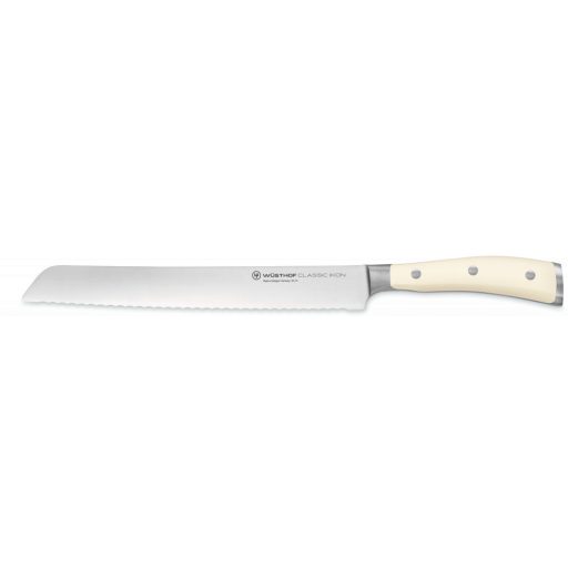 Wüsthof Classic Ikon Creme Kenyérkés fogazott élű 23 cm-es pengével, krémszínű markolattal, dobozos csomagolásban