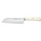Wüsthof Classic Ikon Creme Santoku japán szakácskés barázdált 17 cm-es pengével és krémszínű markolattal
