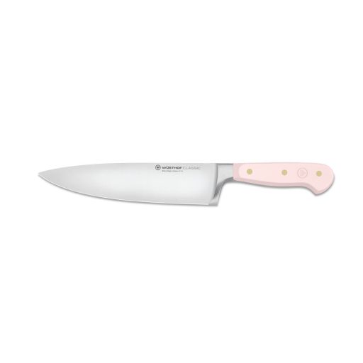Wüsthof Classic Colour Szakácskés 20 cm-es pengével és rózsaszín himalájai só színű markolattal